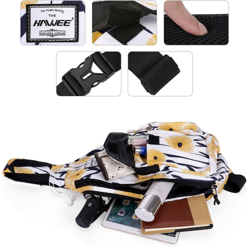 HAWEE Backpack Sling for Women Anti-Water Crossbody Bag Inclined Adjustable Pack | Casual, Adjustable Strap, Water Repellent, for Travel/Sport - Image 4